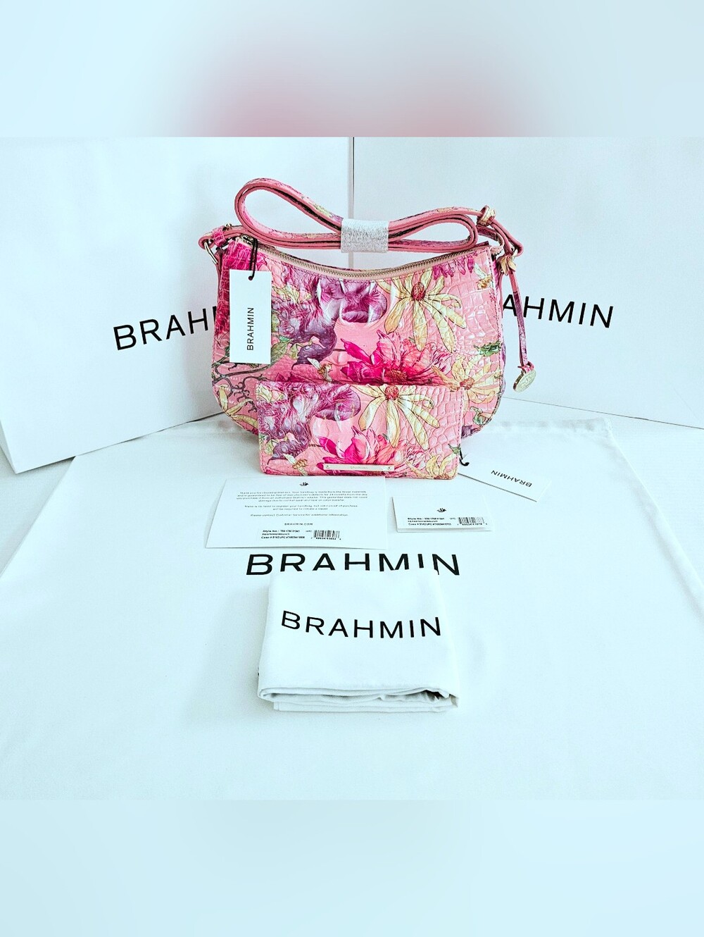 NWT Brahmin PERENNIAL Shayna w/Ady Wallet - Picture 1 of 15
